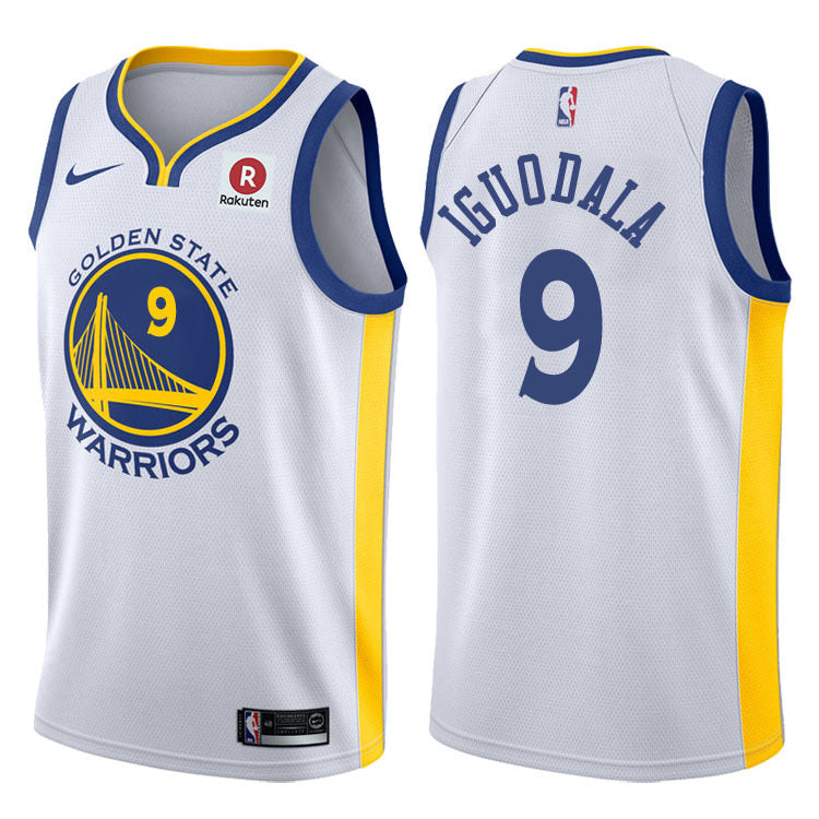 Golden State warriors white 9 igoudala jersey