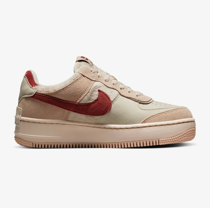 Nike airforce A1 double chaussures beiges