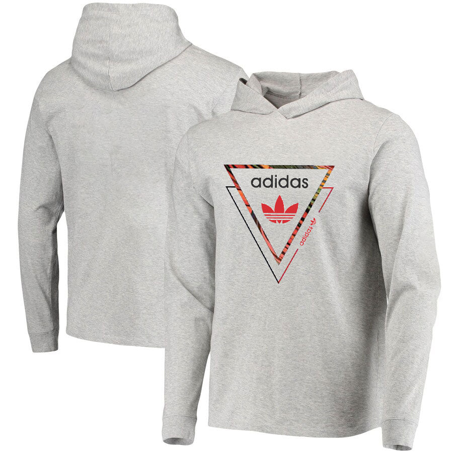 Adidas grey/red hoodie