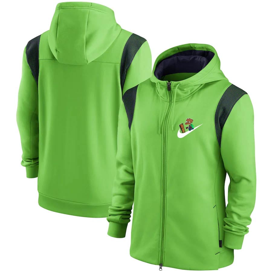 Veste Nike vert/noir