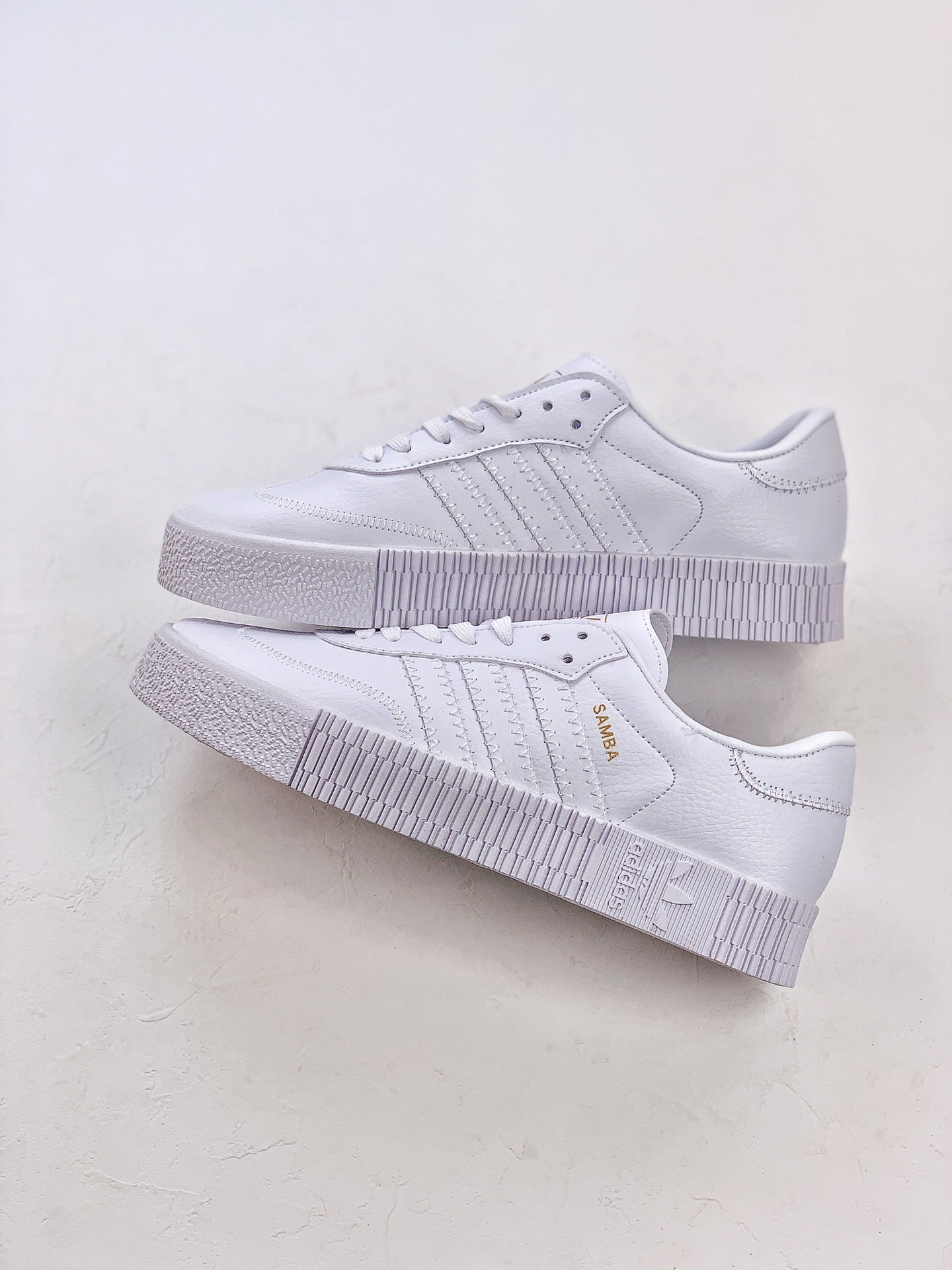 Adidas samba full white shoes