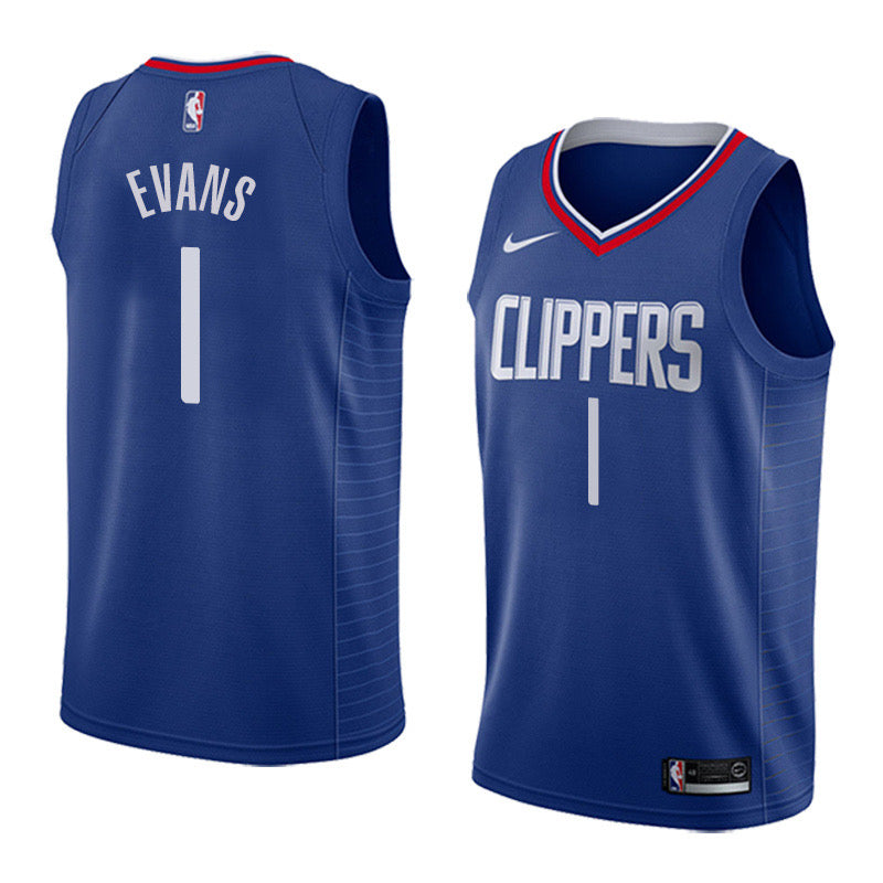 Clippers dark blue 1 evans jersey