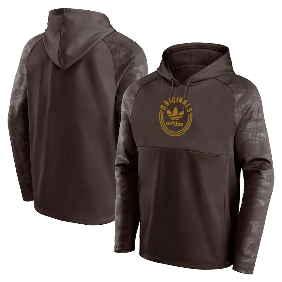 Sweat à capuche marron Adidas