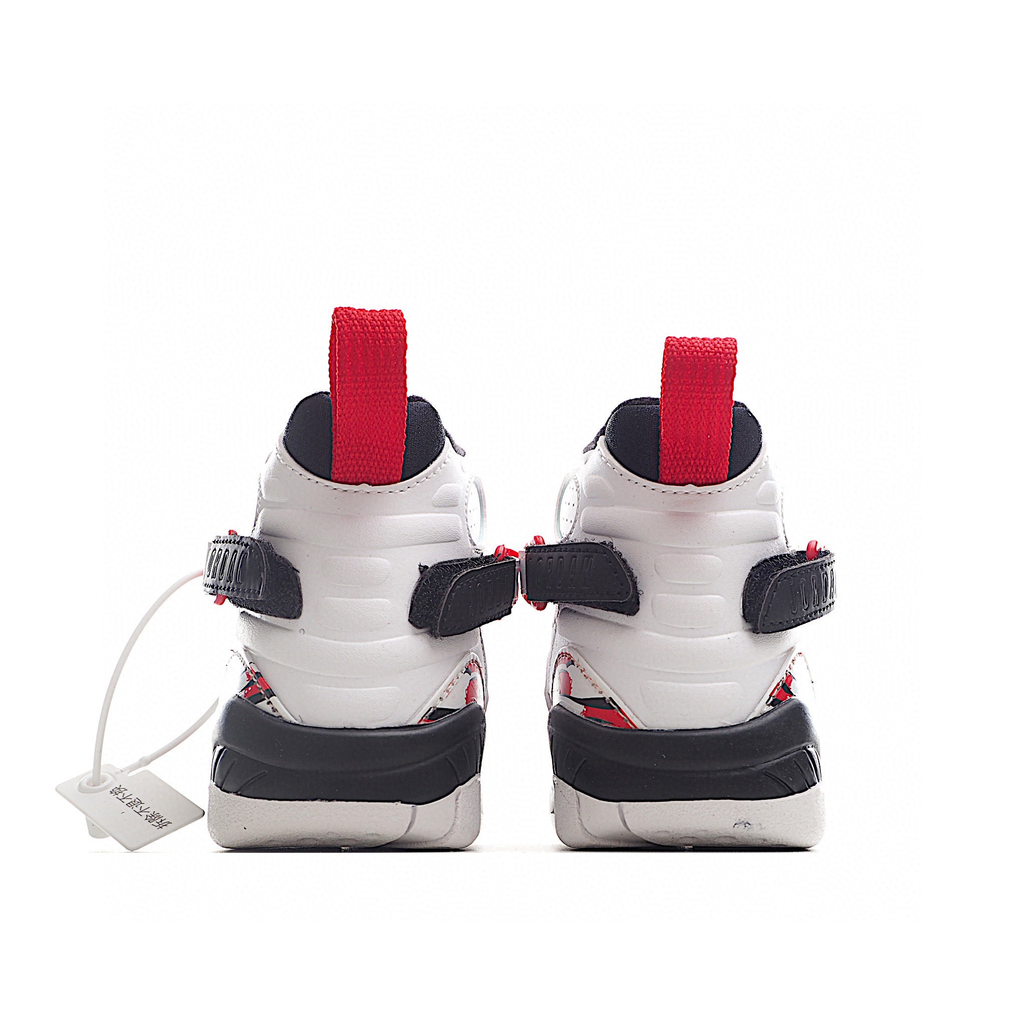 Nike air jordan 8 retro white red shoes