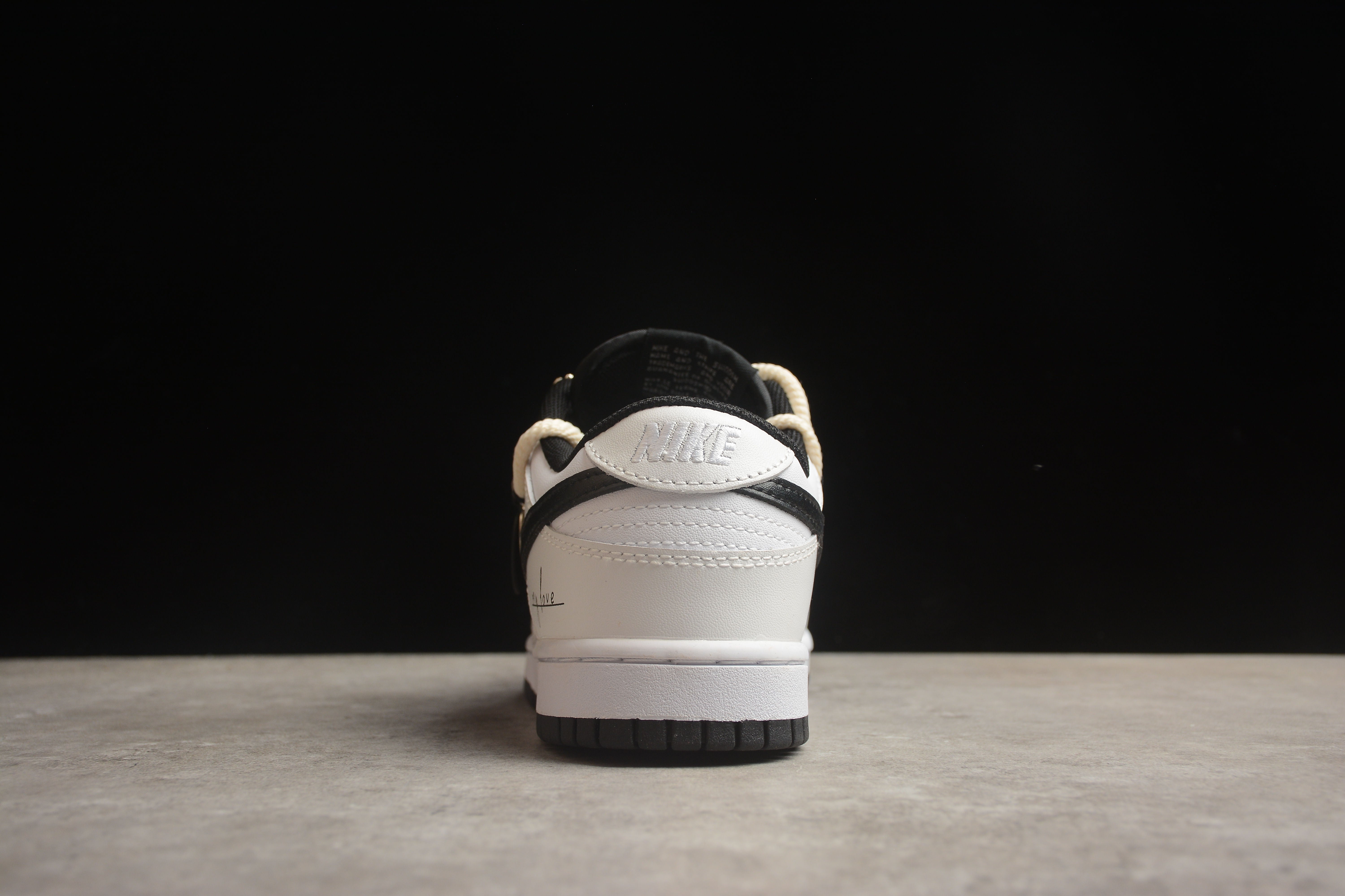 Nike SB dunk low retro black and white shoes