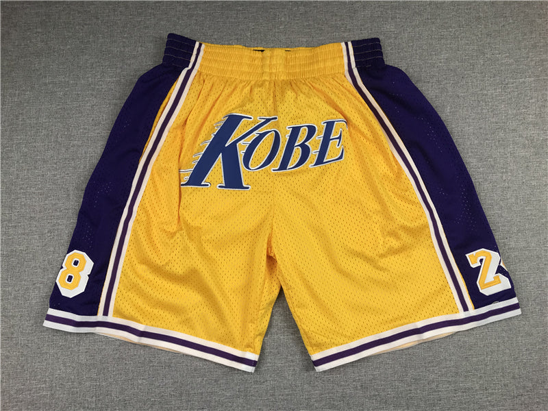 Short Kobe violet-jaune des Lakers