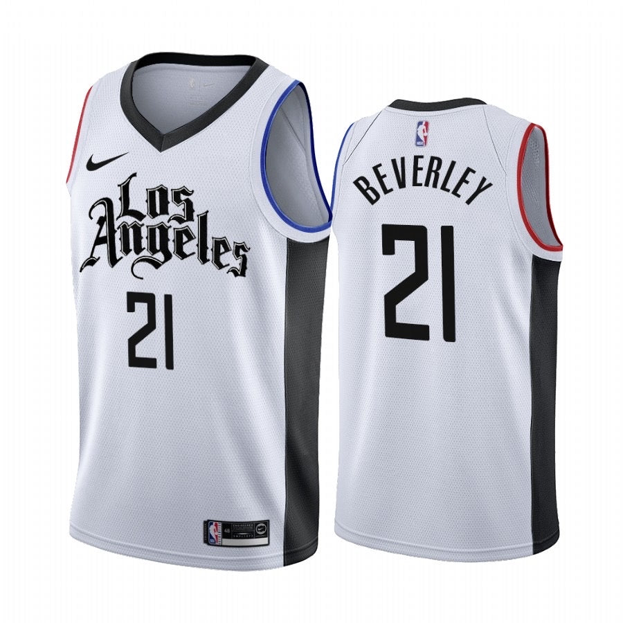 Los Angeles white 21 beverley jersey