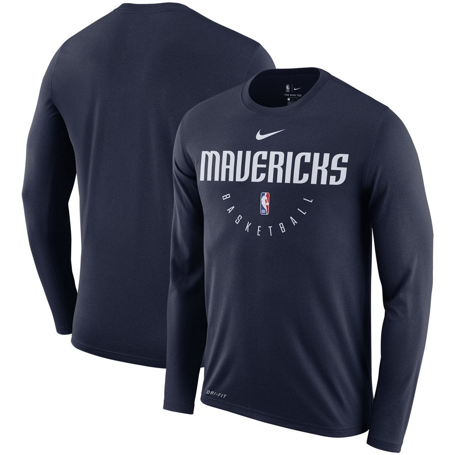 Chemise longue noire des Dallas Mavericks