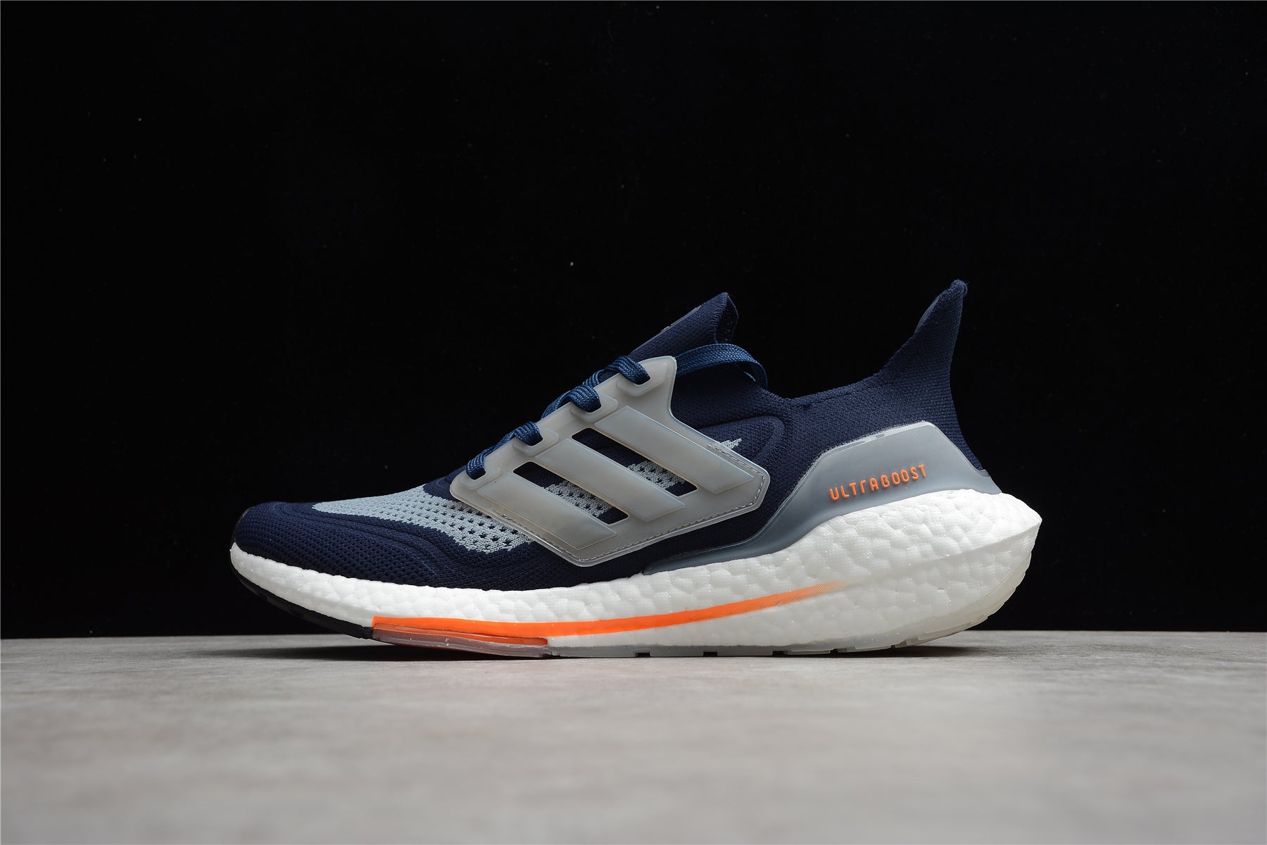 Adidas ultraboost navy blue/orange shoes
