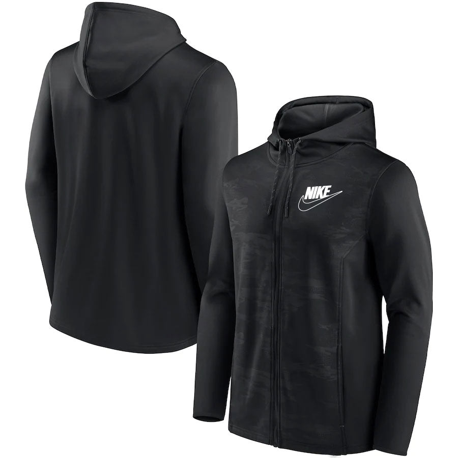 Nike full black jacket