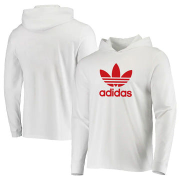 Adidas white and red hoodie