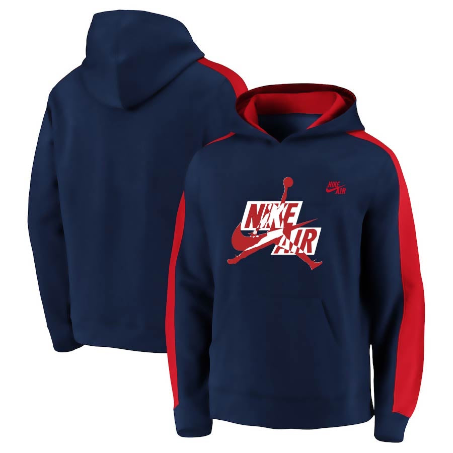 Nike dark blue-red x jordan  hoodie