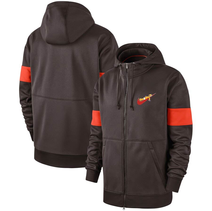 Nike brown/orange Simpson jacket