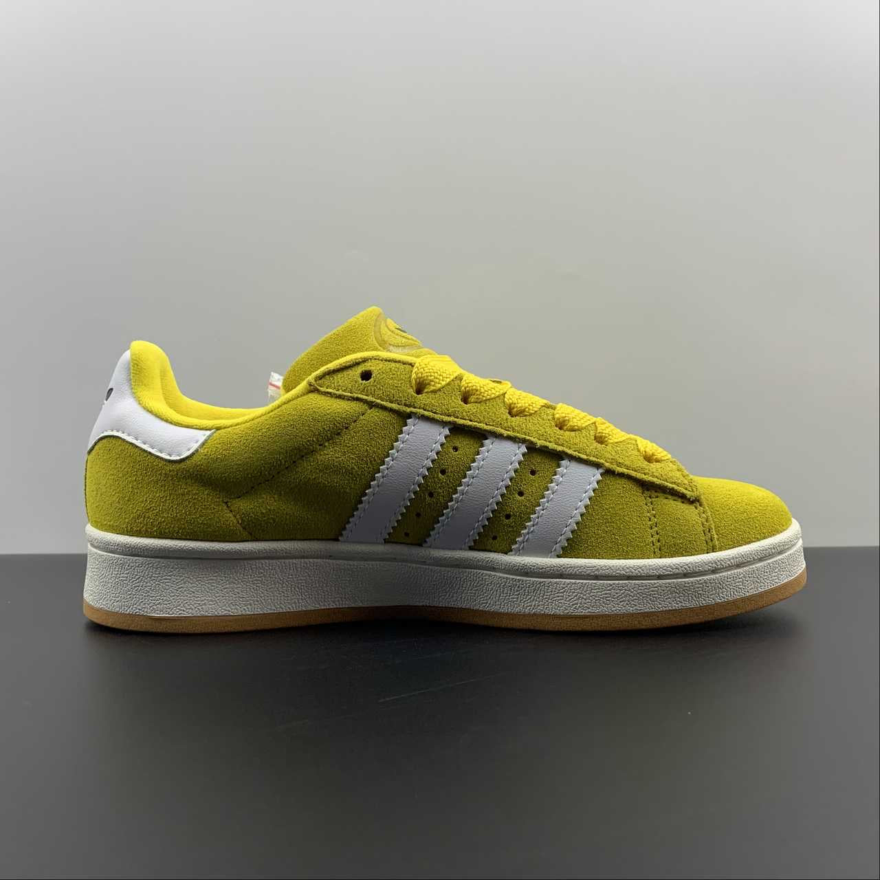 Adidas campus yellow shoes