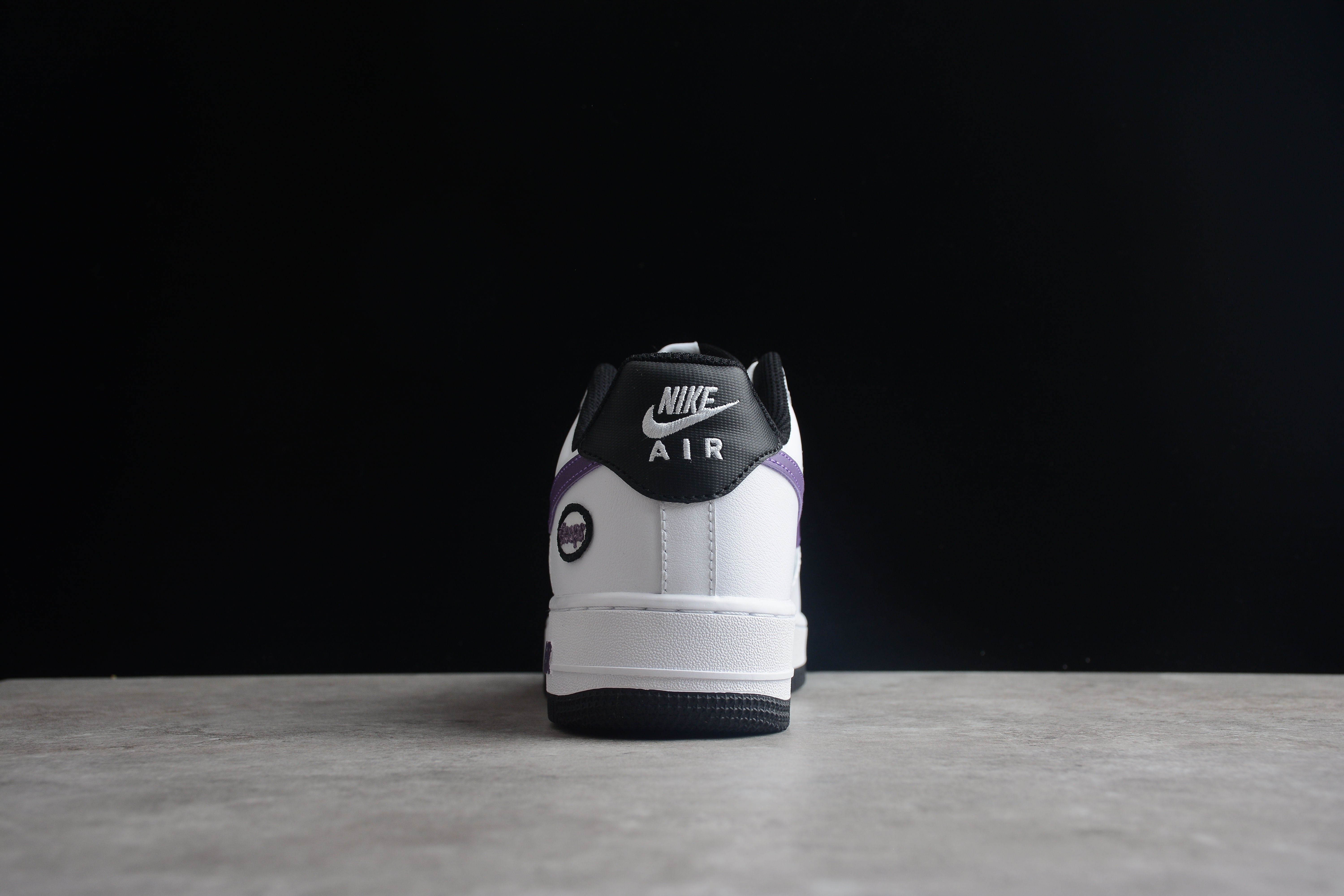 Nike airforce A1 purple and black shoes
