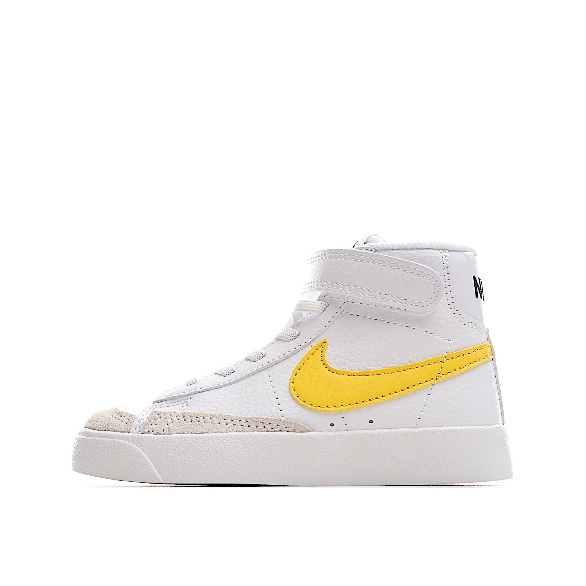 Nike high blazer yellow and brown shoes