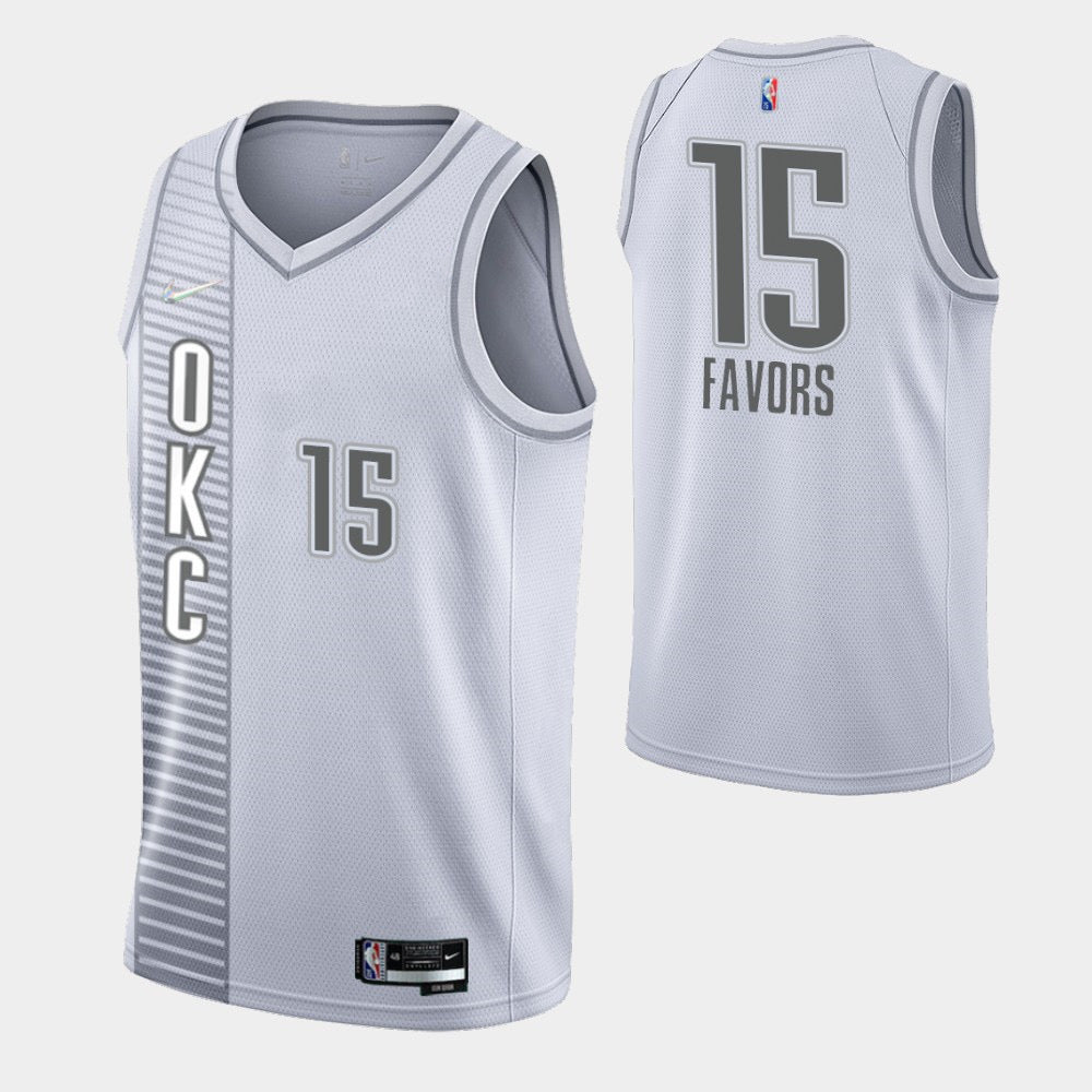 Maillot OKC blanc 15 faveurs