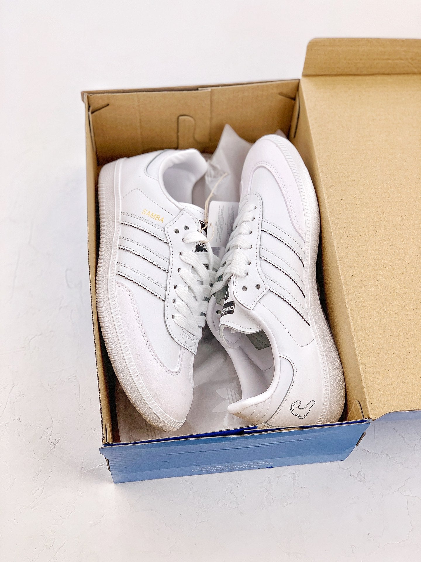 Adidas samba white shoes