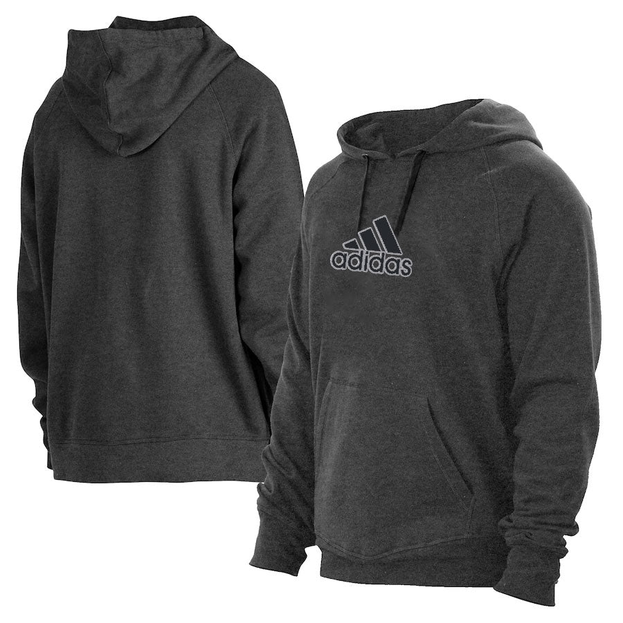 Sweat à capuche Adidas gris foncé/noir