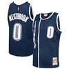 Retro Oklahoma City thunder navy blue jersey