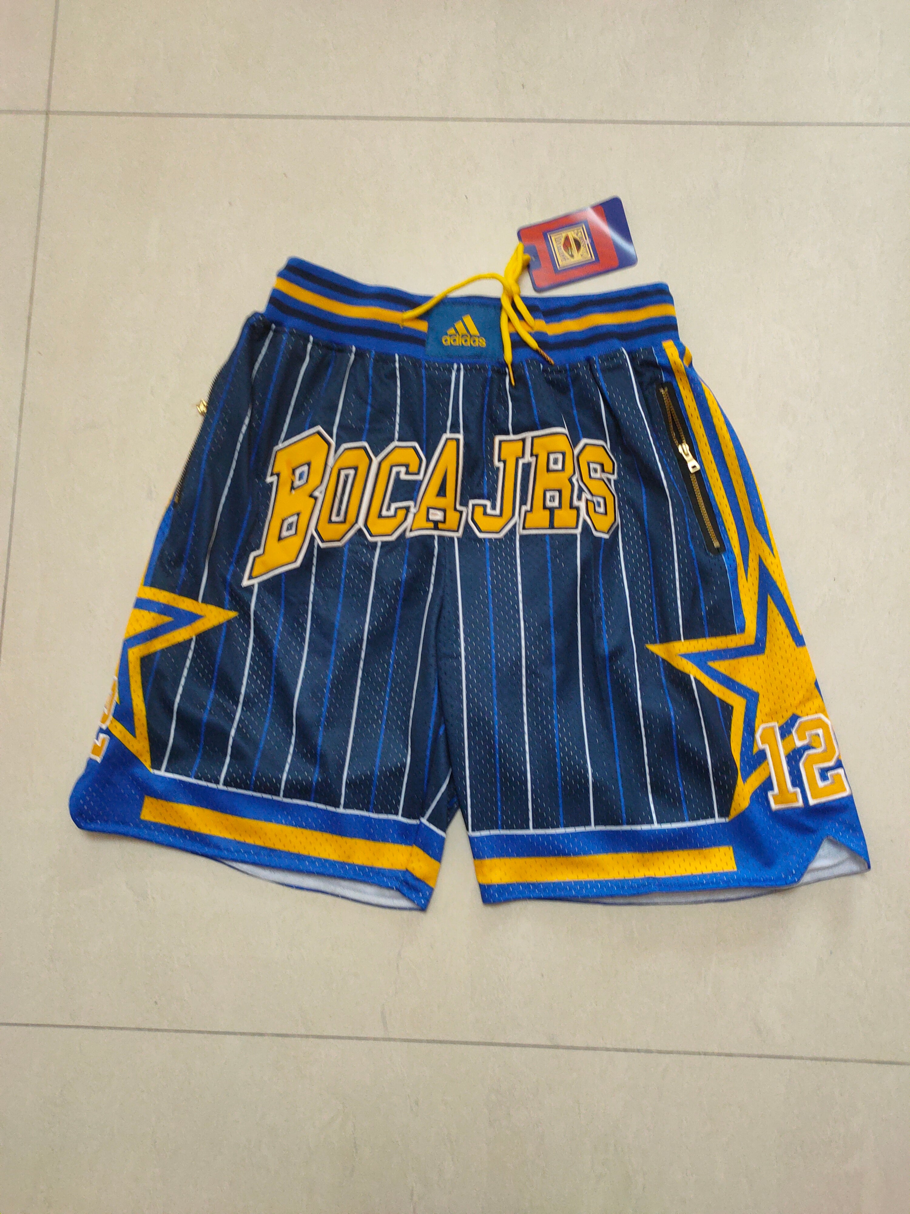Short Boca jrs bleu/jaune