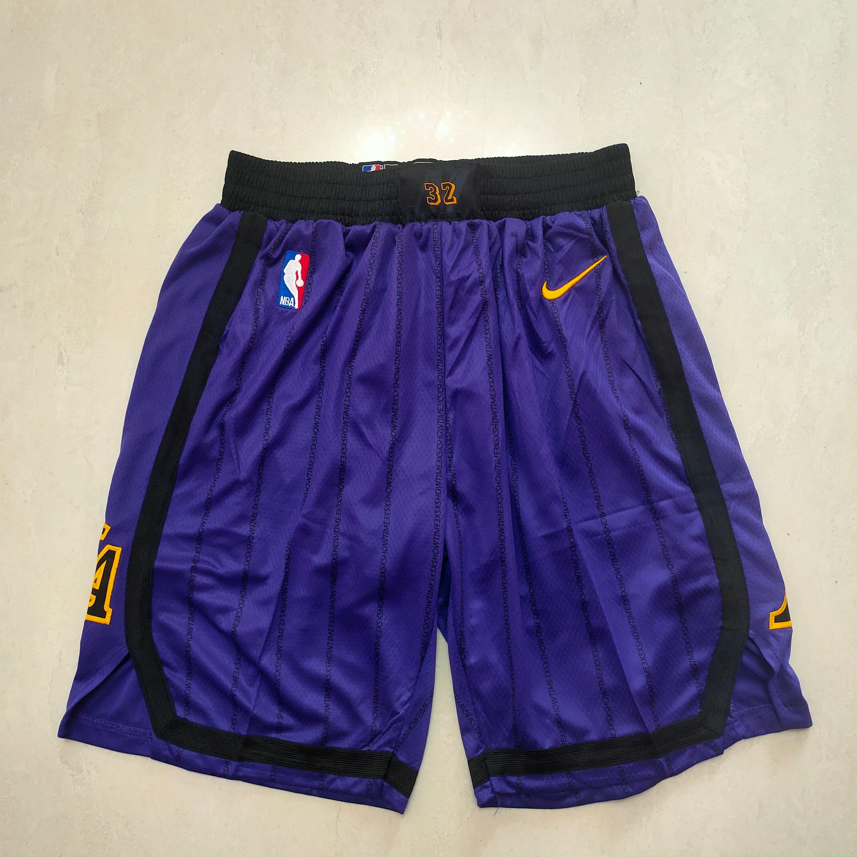 Lakers purple shorts
