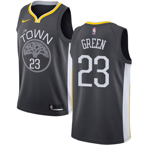 The warriors black 23 green jersey