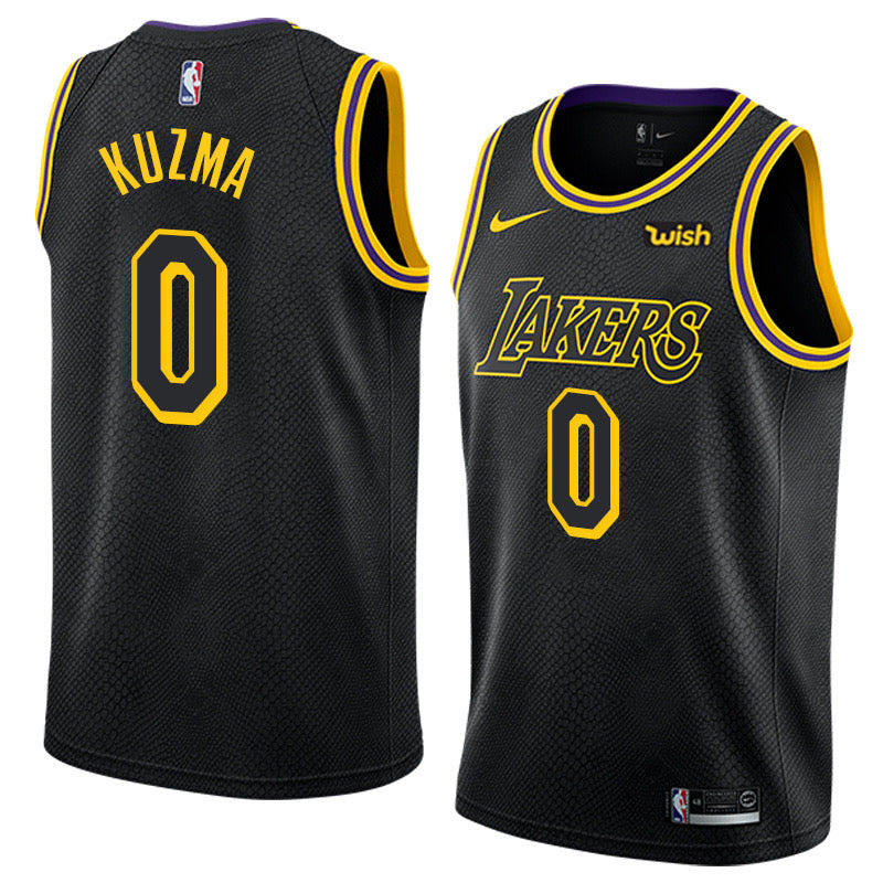 Maillot Lakers noir/jaune 0 Kuzma