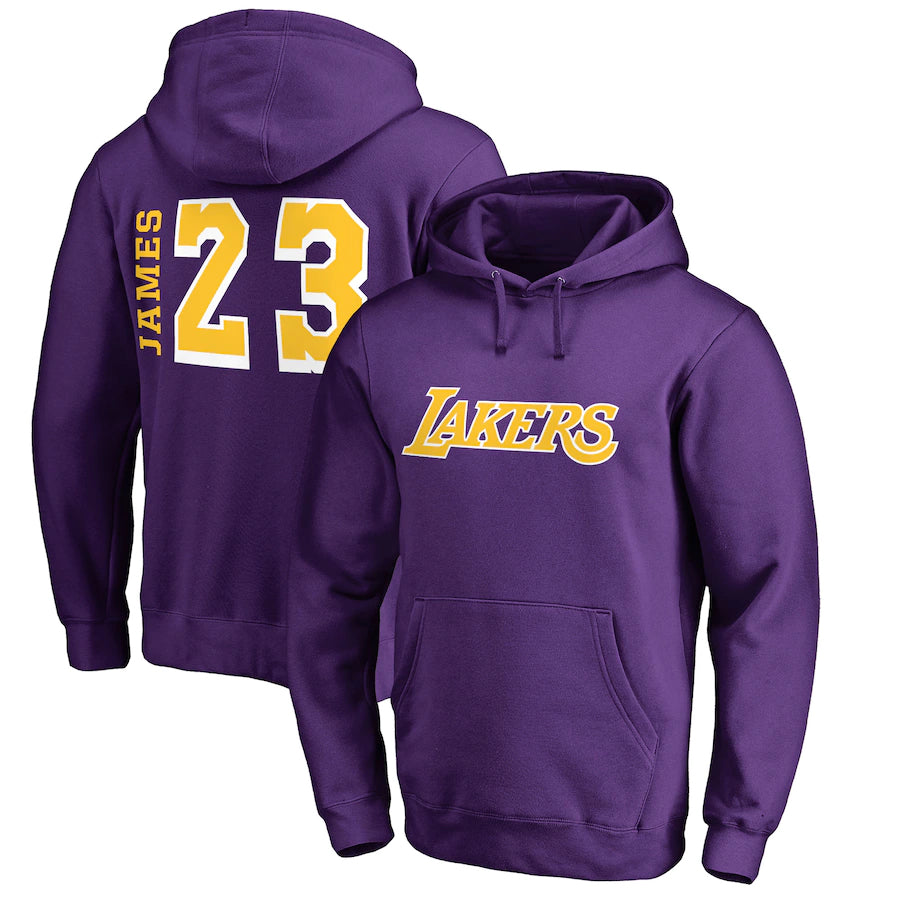 Los Angeles lakers 23 james purple hoodie