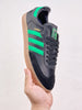 Adidas samba green black shoes