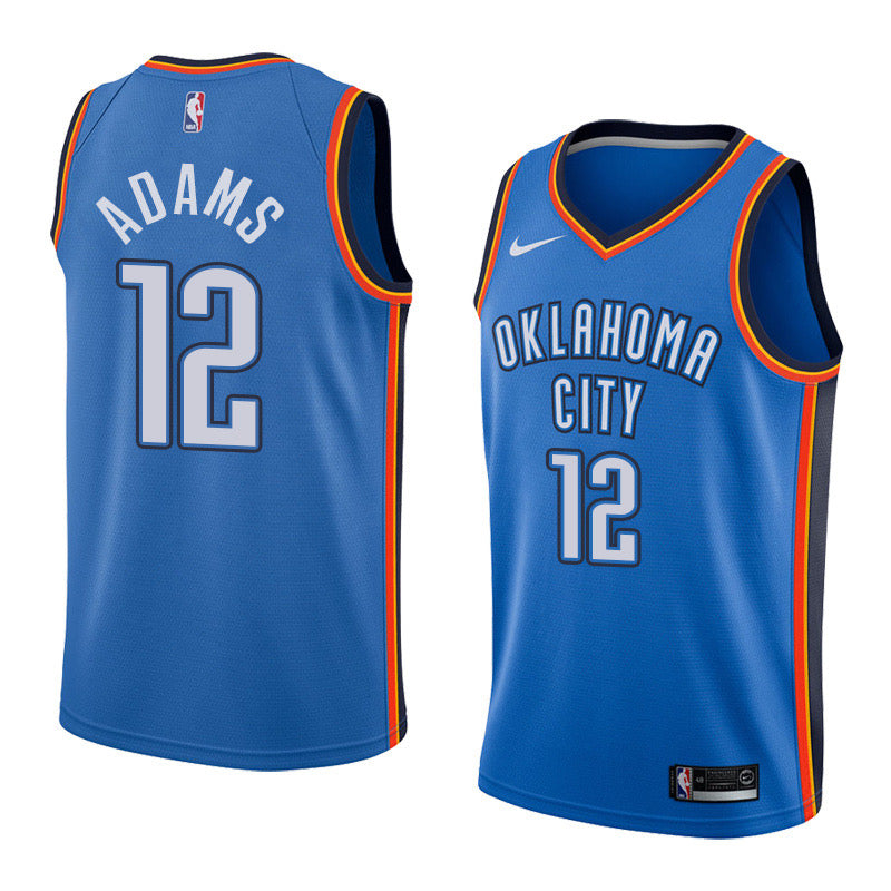 Maillot 12 Adams bleu d'Oklahoma City