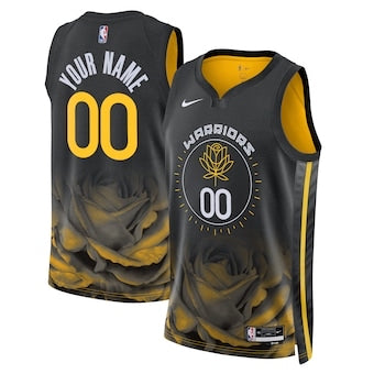 Golden state warriors black/yellow  jersey