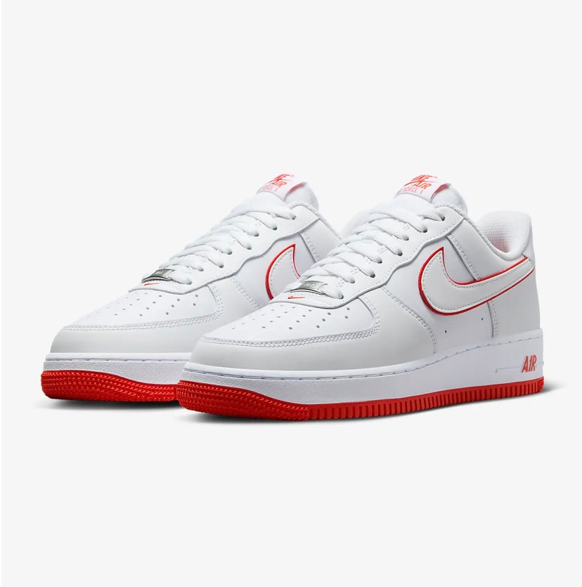 Nike airforce A1 chaussures rouges et blanches