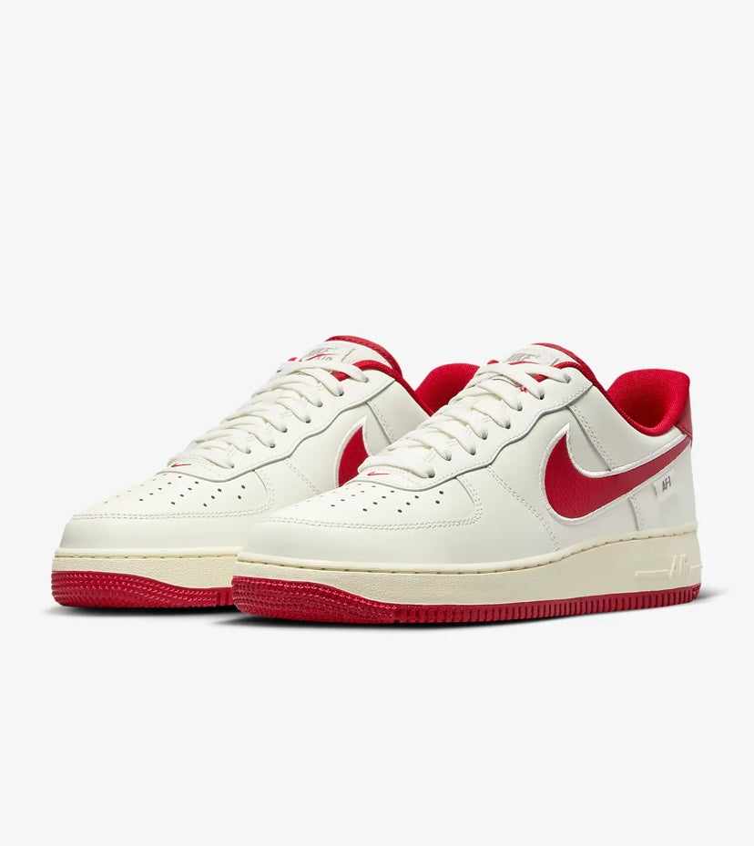 Nike airforce A1 red and white shoes