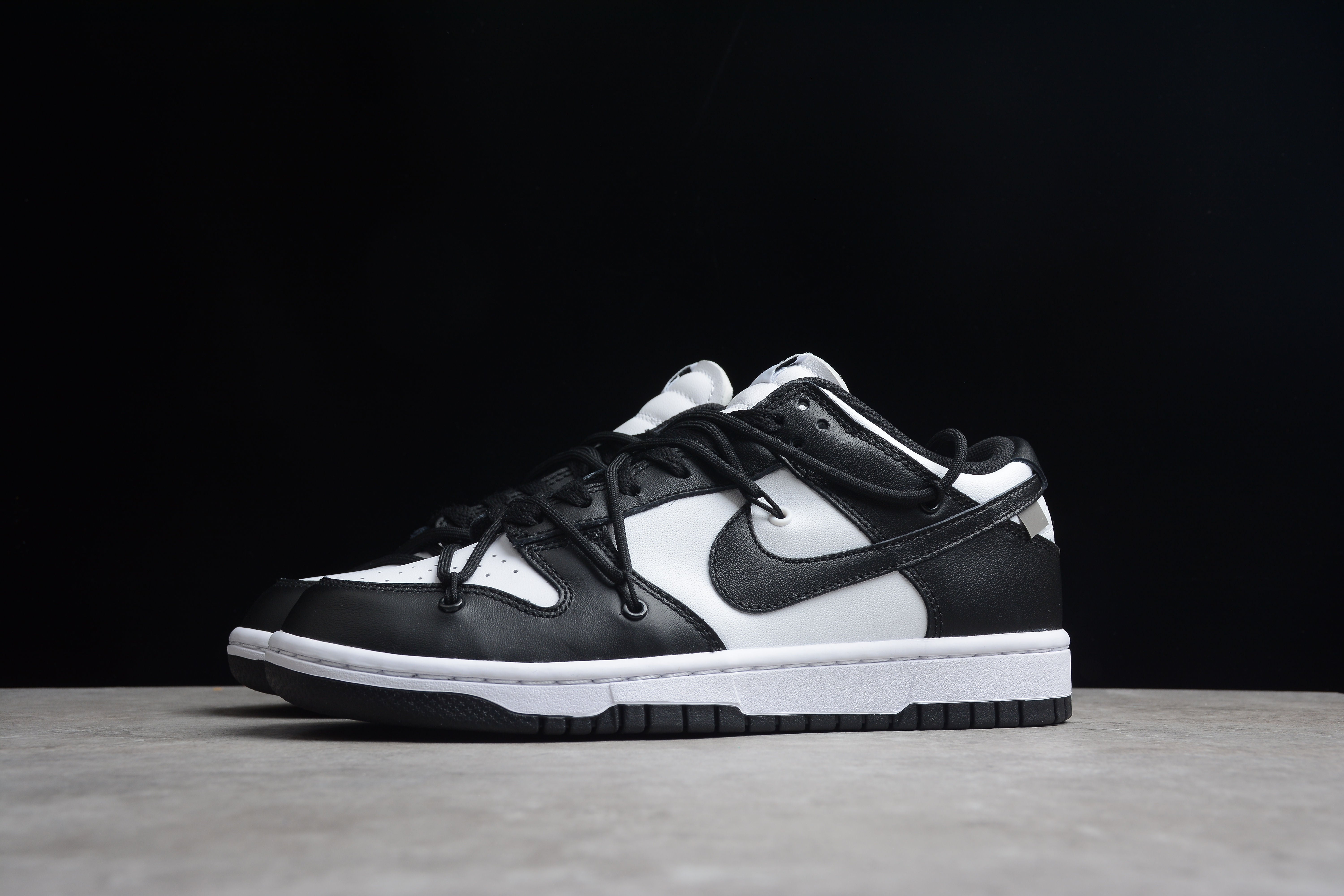 Nike SB dunk low double black shoes