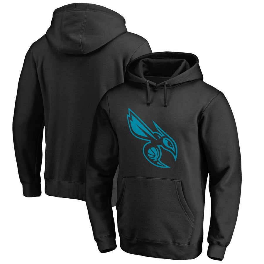 Sweat à capuche moustiques noir Charlotte Hornets