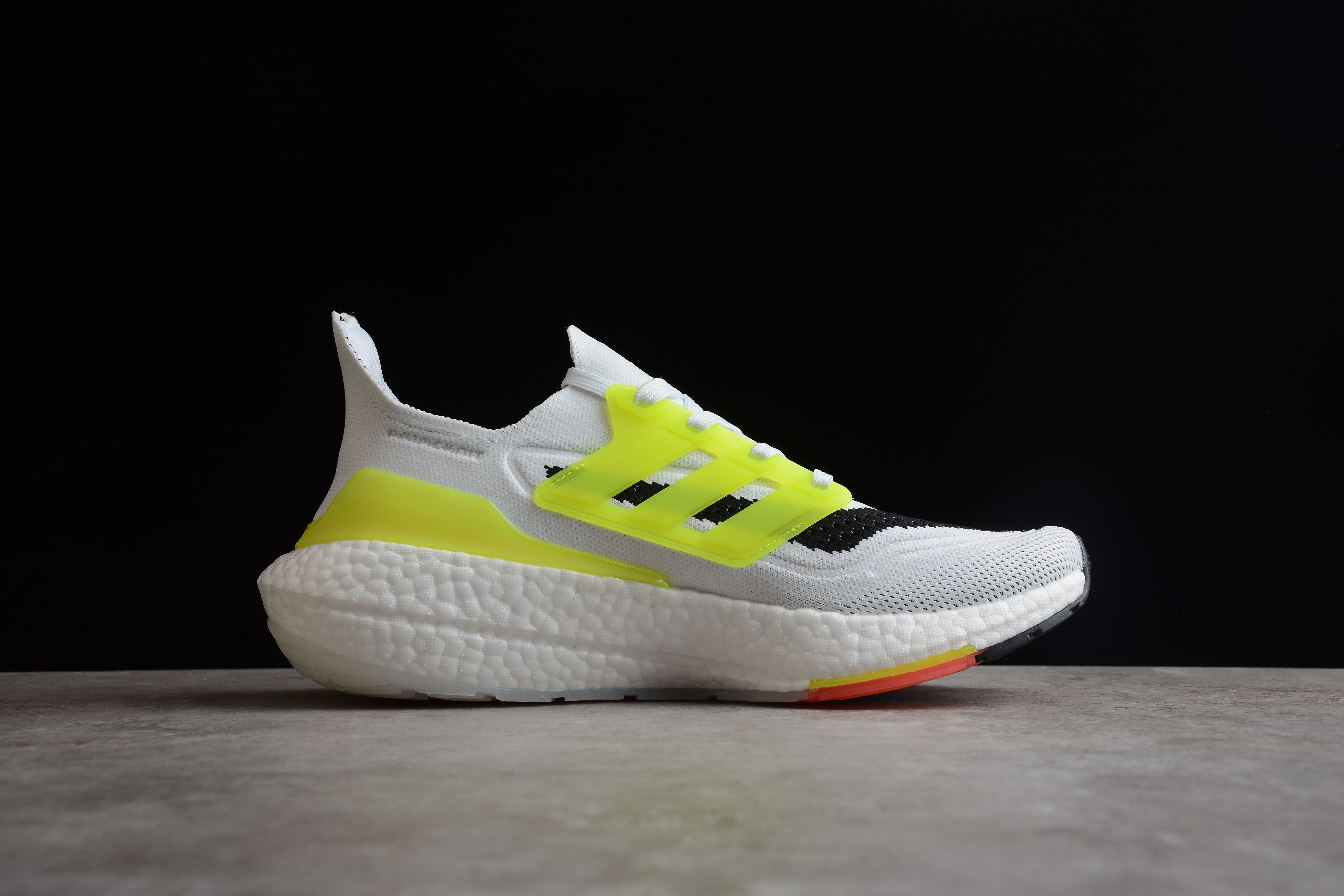 Adidas ultraboost white yellow shoes