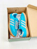 Adidas samba aqua blue shoes