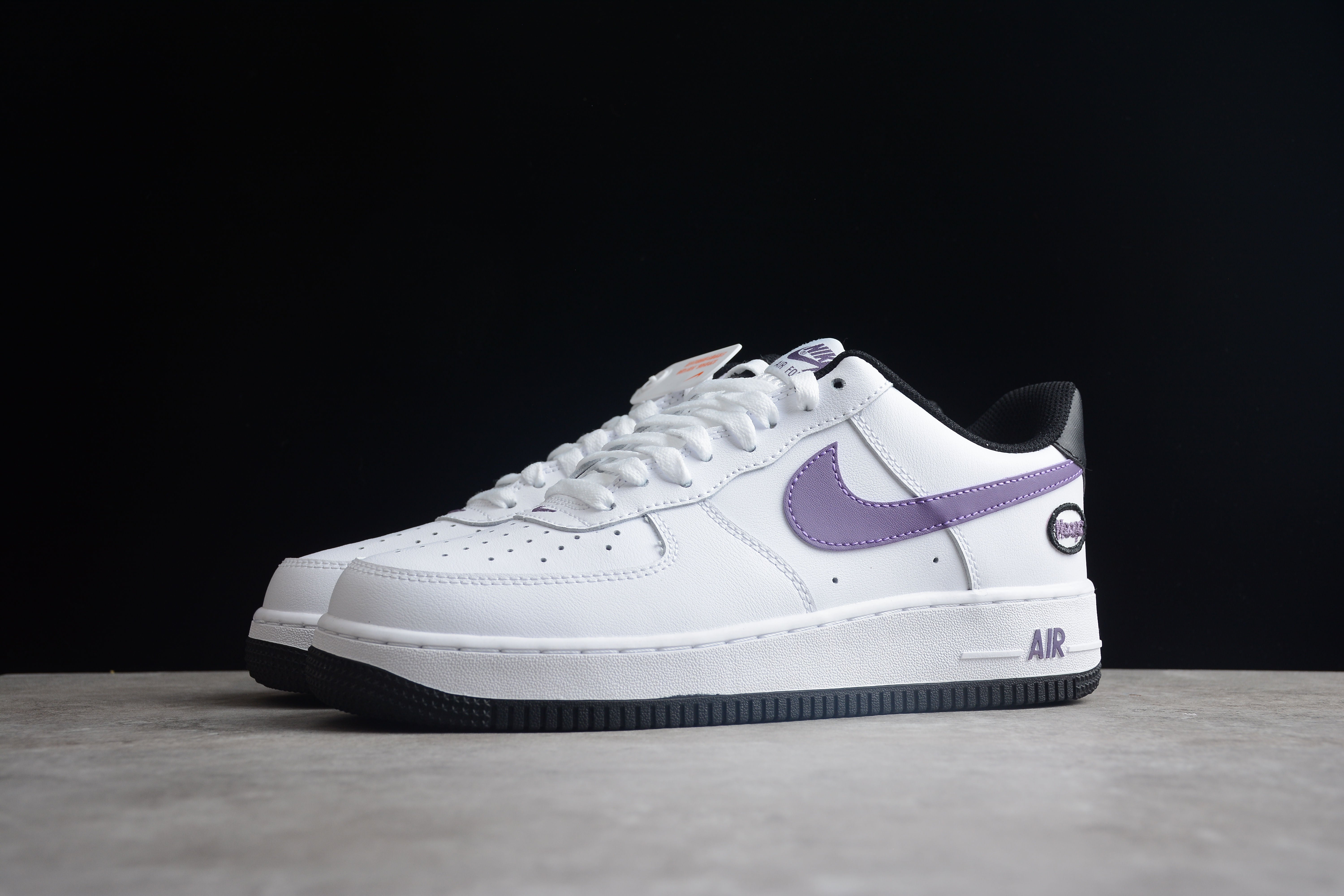 Nike airforce A1 purple and black shoes