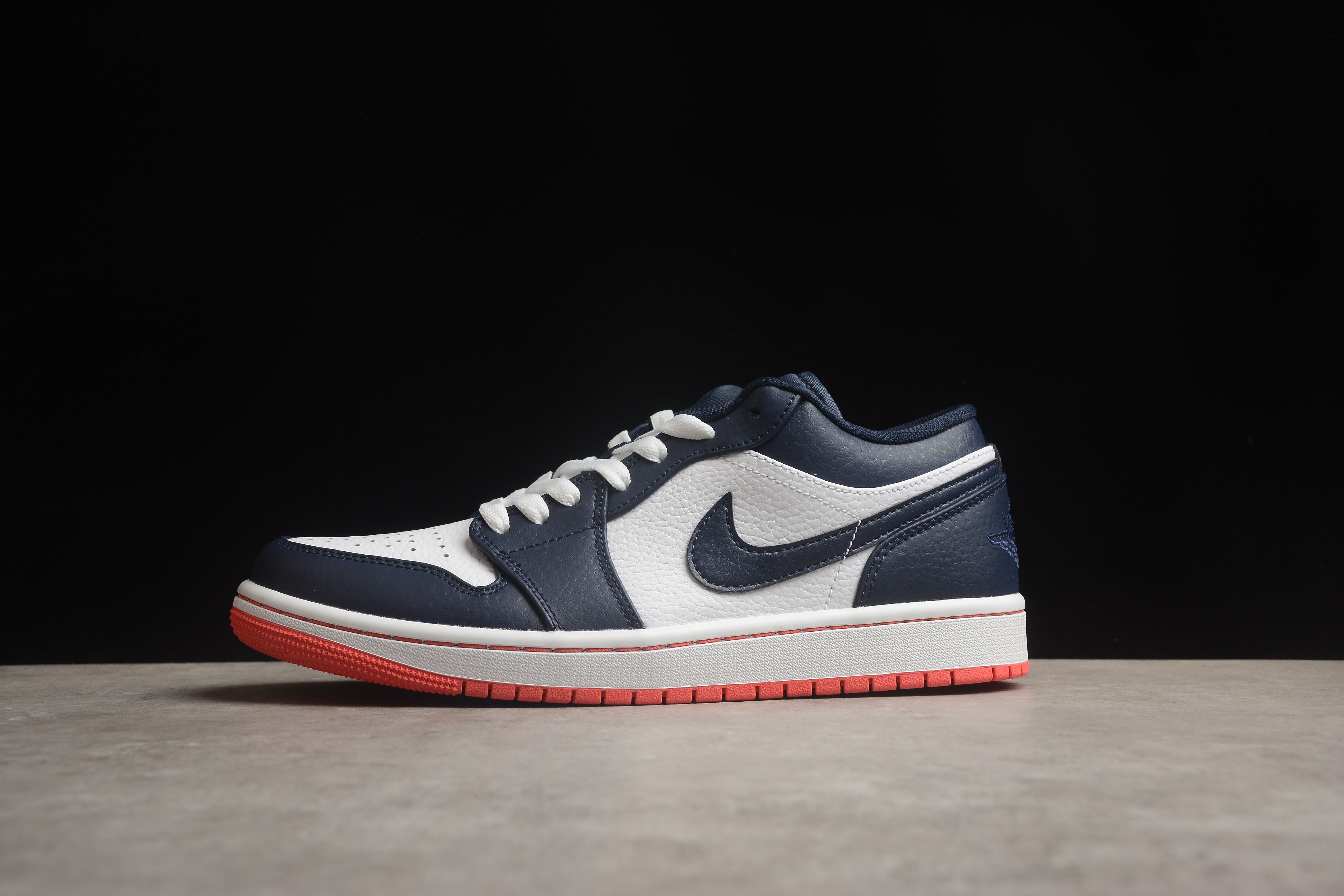 Air jordan low 1 navy and orange