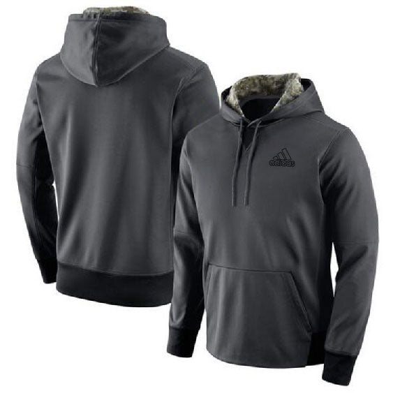 Sweat à capuche Adidas noir / gris