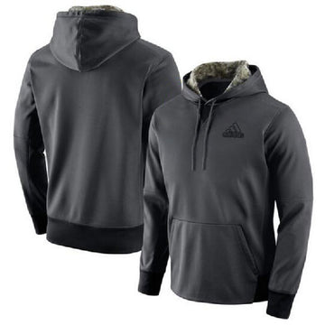 Sweat à capuche Adidas noir / gris
