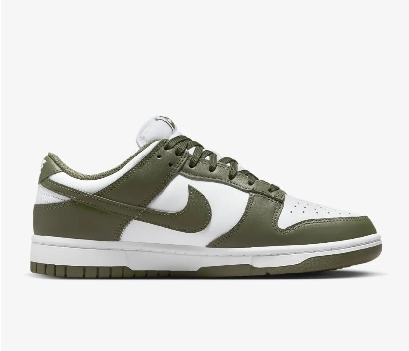 Nike SB low dunk olive green shoes