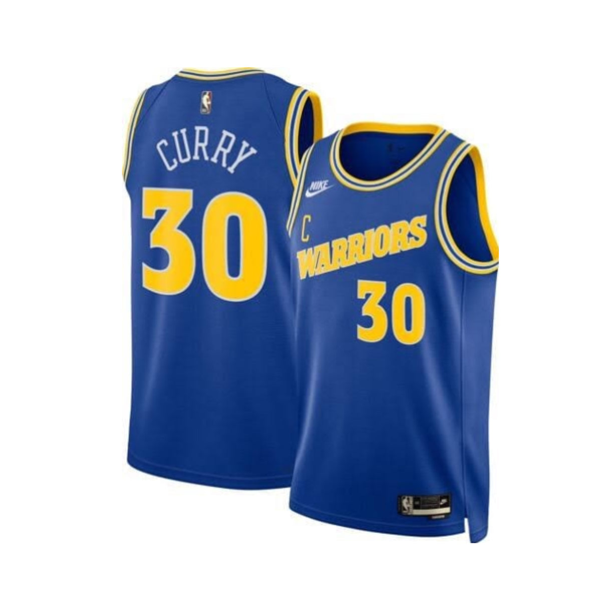 Golden state warriors 30 curry blue and yellow jersey – Dunknation