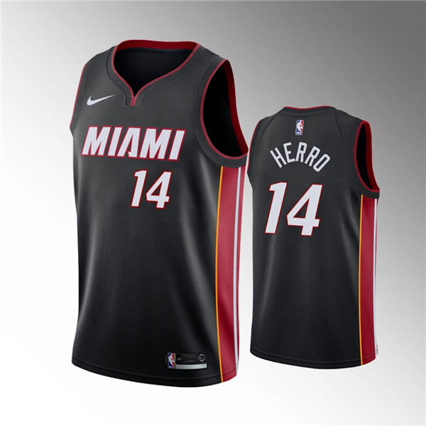 Miami heat 14 herro black  jersey