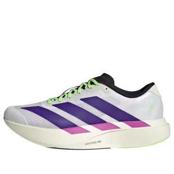 Adidas Adizero EVO SL 'White Collegiate Purple Lime Burst'