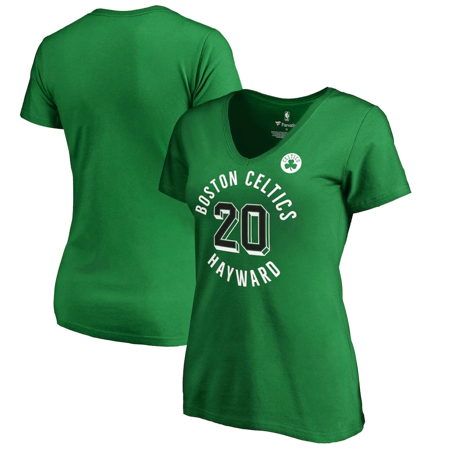 Gordon Hayward Boston Celtics Fanatics Branded Women's Notable Name & Number V-Neck