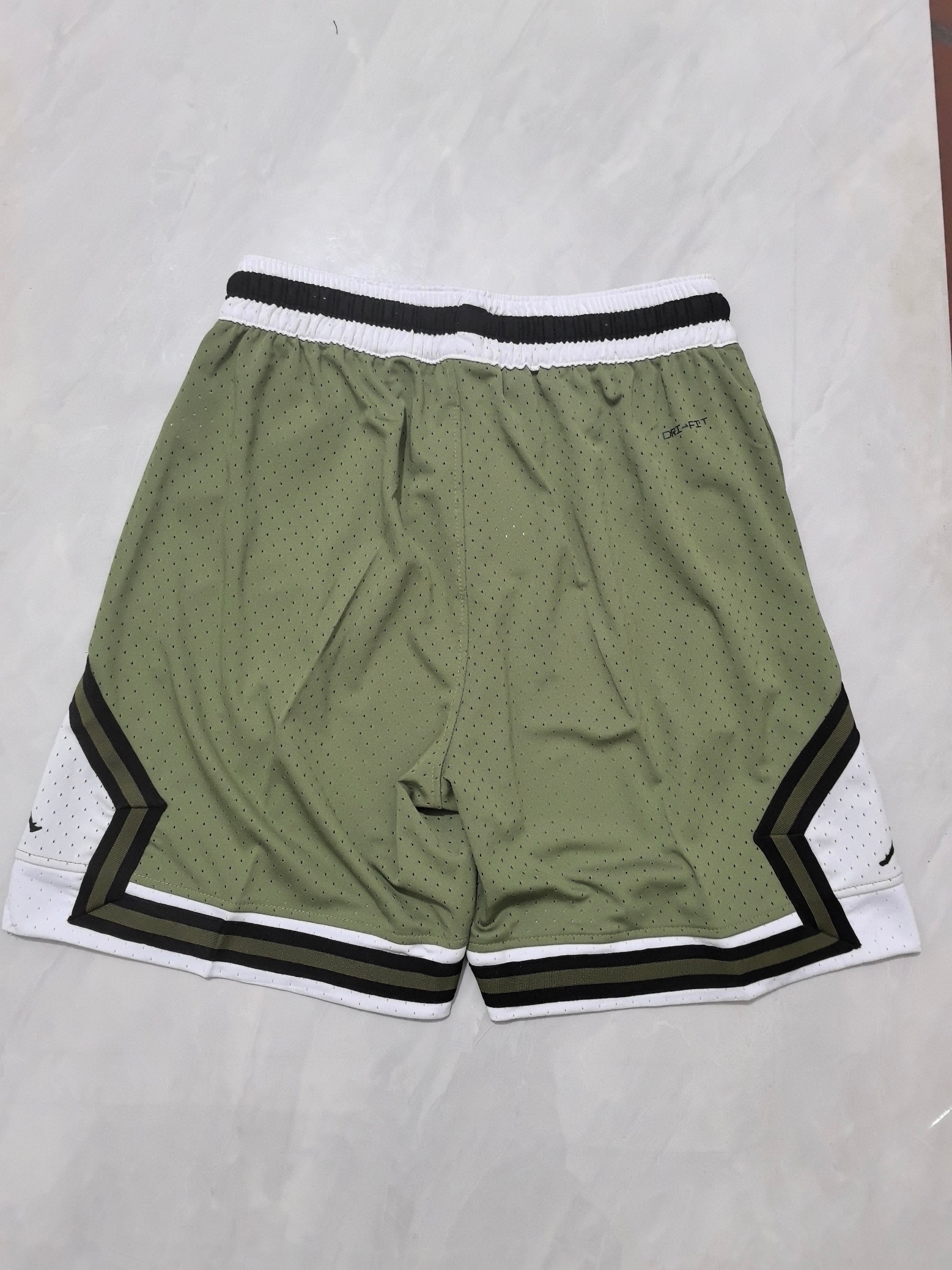 Jordan A-13 Olive Green Basketball Shorts