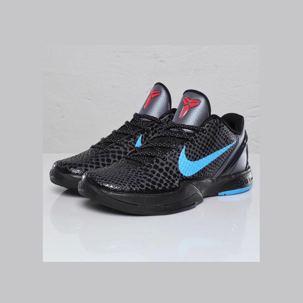 nike kobe 6 black and blue shoes