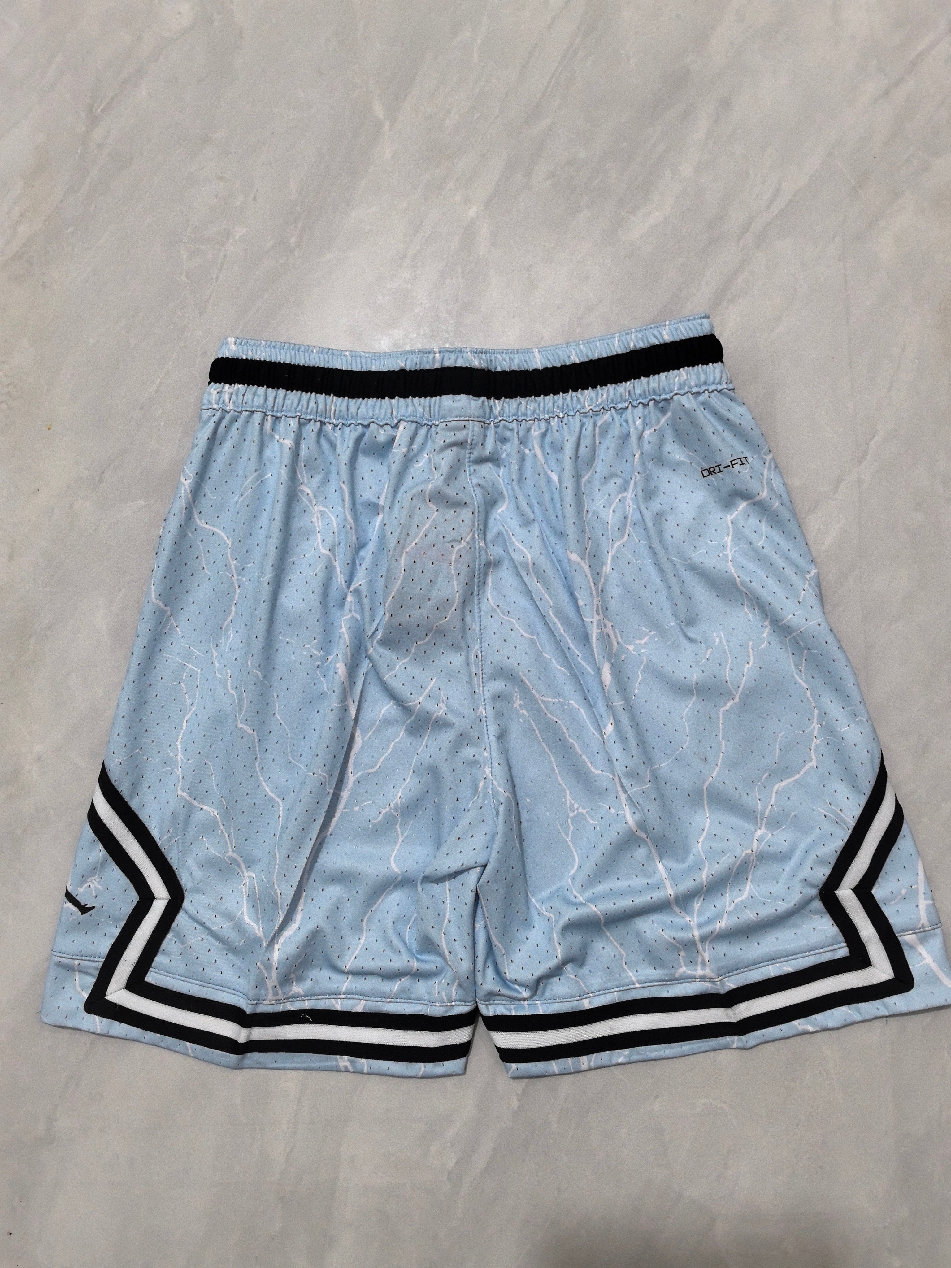 Jordan B-7 Cracked Blue Basketball Shorts
